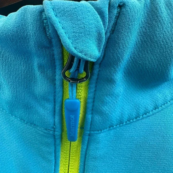 Marmot Womens Tempo Active‎ Jacket Blue Sea Waterproof Adventure Sz Medium EUC - Picture 11 of 16